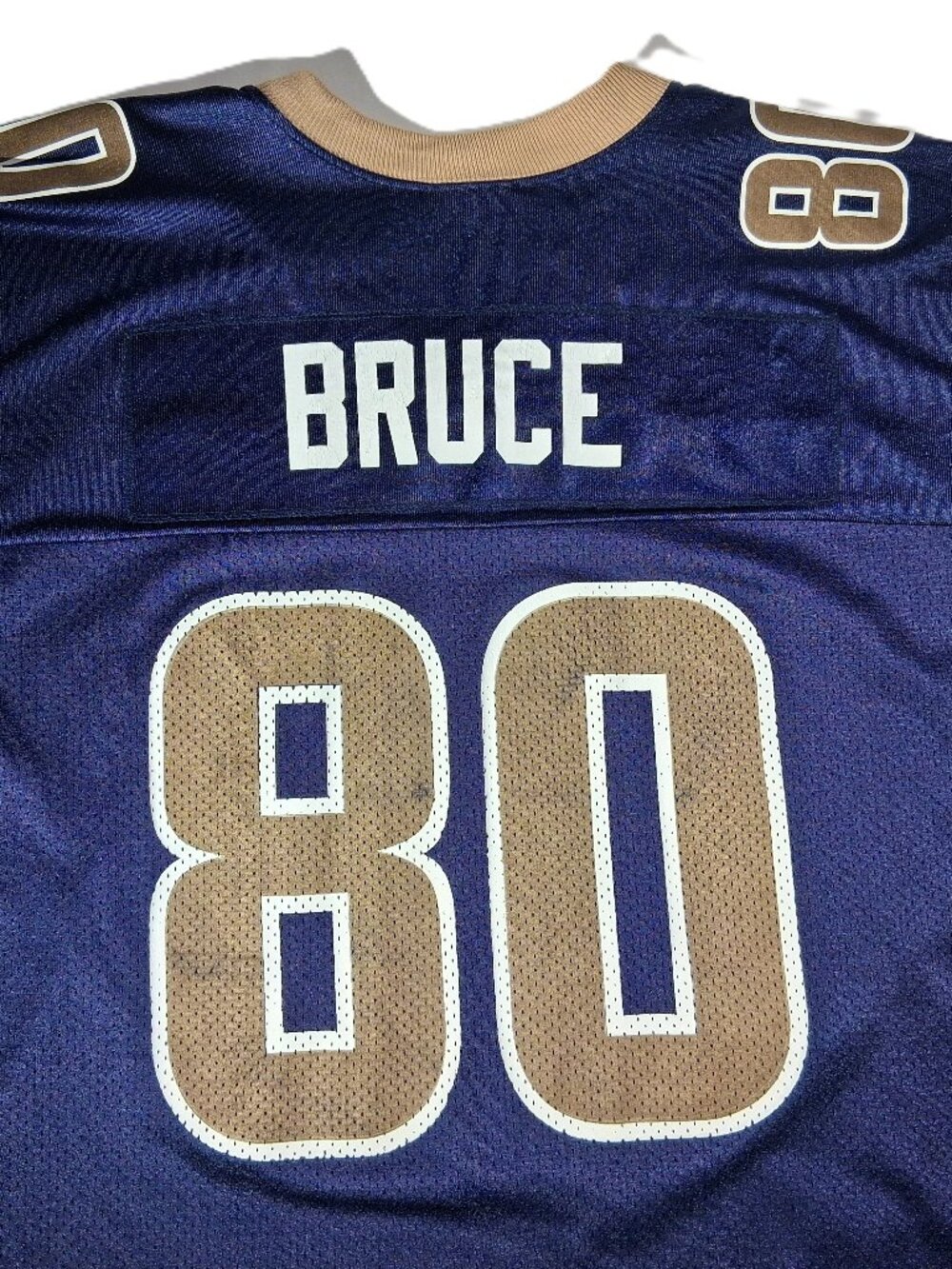 Vintage St. Louis Rams Isaac Bruce Reebok Jersey #80 Navy Blue Size 2XL Y2K NFL